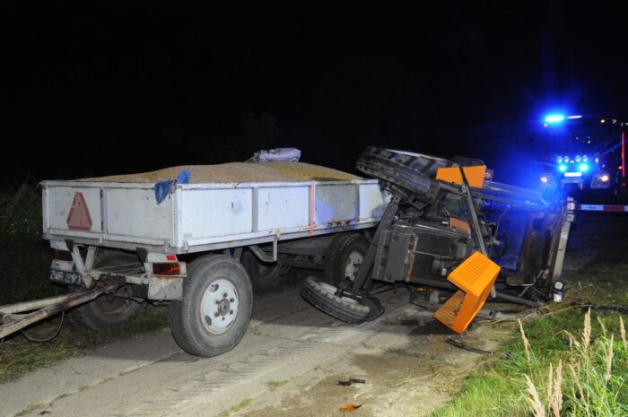 alkohol, wypadek, lubelskie, wypadek z udziałem pijanego rolnika, podkarpackie