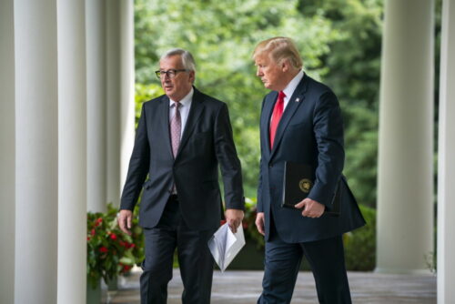 negocjacje handlowe usa-ue, donald trump, Jean-Claude Juncker, import soi z usa