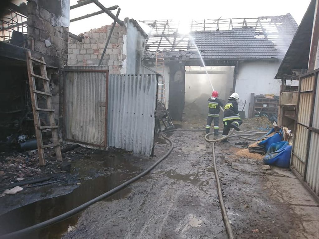 przechód, gmina Korfantów, powiat nyski, opolszczyzna, pożar stodoły