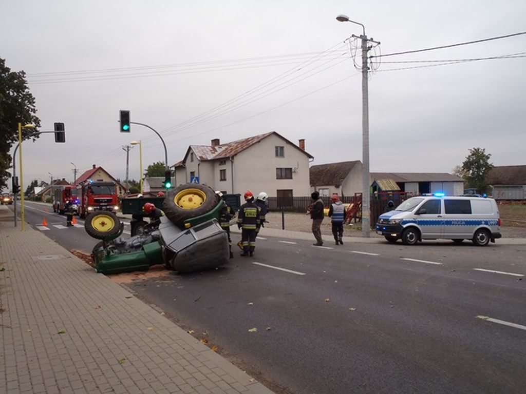 wypadki z udziiałerm ciągników, Wielkopolska, klukowo, powiat złotowski, Nagórzany, powiat sanocki