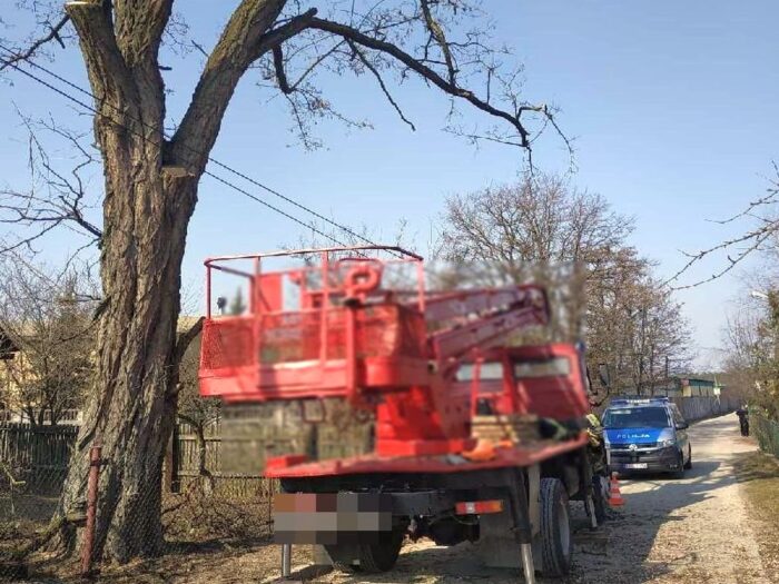 Bełżec, przycinanie drzew, Małgorzata Pawłowska, KPP Tomaszów Lubelski