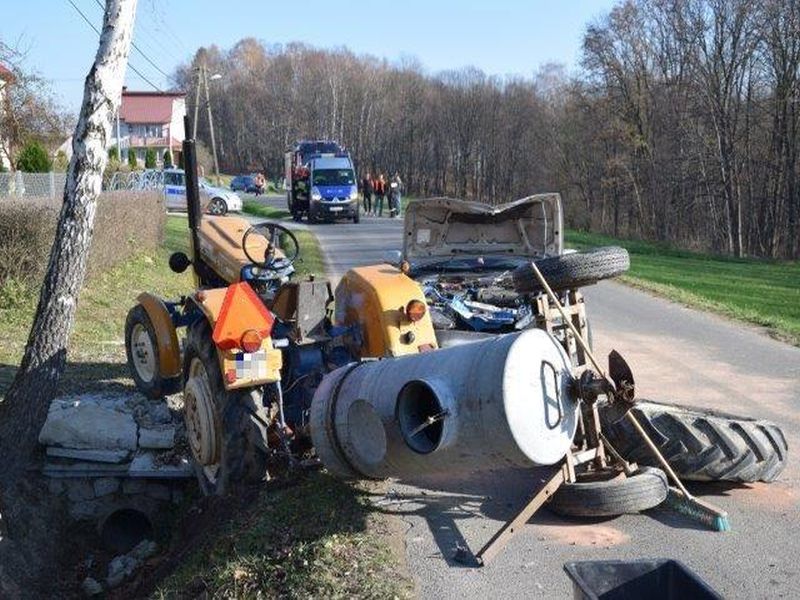 wypadek, policja, lubelskie, małopolskie