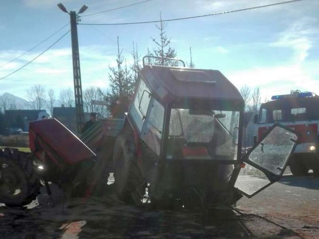 wypadki z udziiałerm ciągników, Jurgów, powiat tatrzański, małopolska, Krzysztof Waksmundzki, zakopane