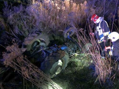 wypadek, świętokrzyskie, śmierć rolnika, rolnik zginął na polu