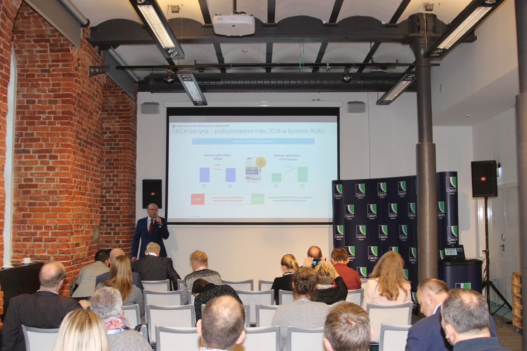 Ciech Sarzyna, konferencja prasowa w Łodzi, środki ochrony roślin, Ciech Sarzyna konferencja
