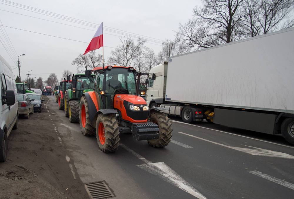 blokady dróg, protesty rolników, michał kołodziejczak, agrounia