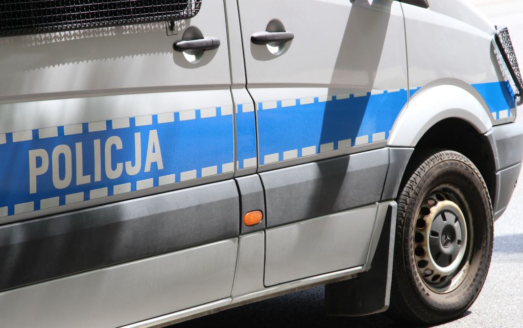 wypadek, policja, Myszyniec