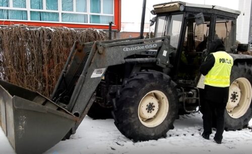 kradzież ciągników