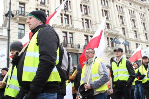 protest, rolnicy, Michał Kołodziejczak, AGROPowstanie2019, protest rolników w Warszawie