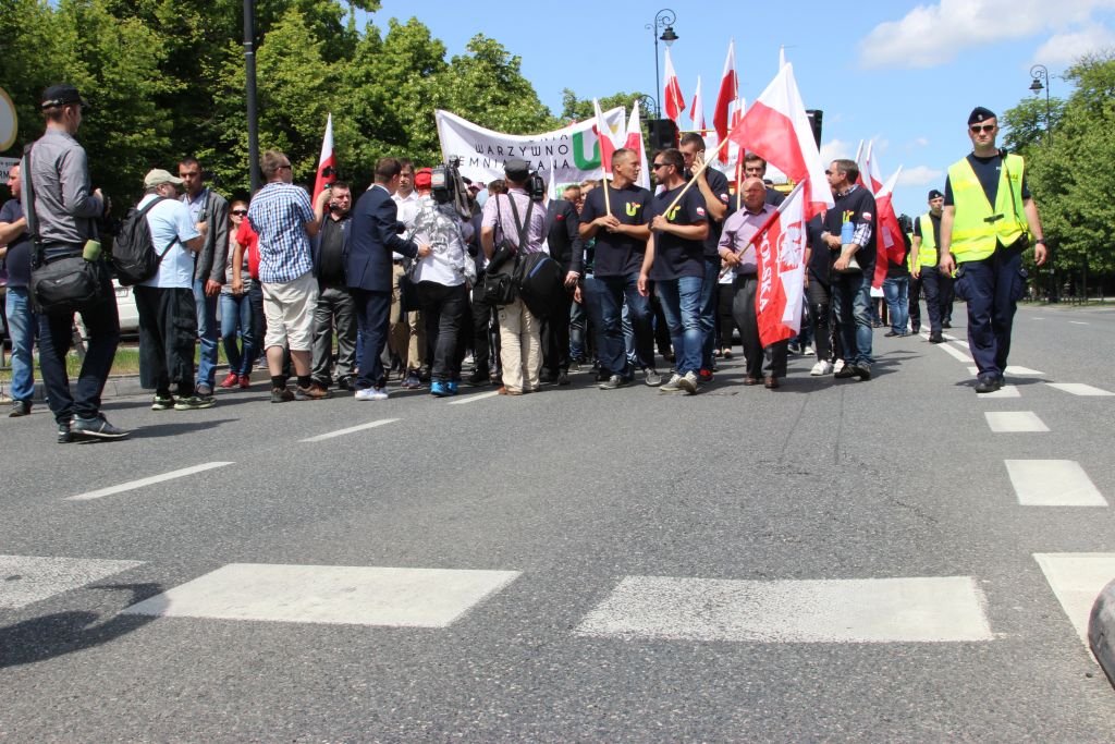 protest, rolnicy, Michał Kołodziejczak, AGROPowstanie2019, protest rolników w Warszawie