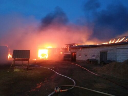 Szlasy-Mieszki, powiat zambrowski, podlasie, pożar w gospodarstwie, pomoc dla rolników
