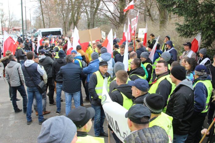 manifestacja rolników w Warszawie, protest, AGROunia, Warszawa, Michał Kołodziejczak