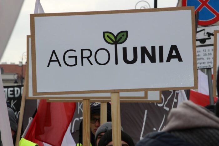 manifestacja rolników w Warszawie, protest, AGROunia, Warszawa, Michał Kołodziejczak