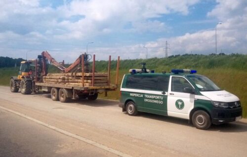 wójtowo, droga krajowa 16, Inspekcja Transportu Drogowego, kontrola ciągników