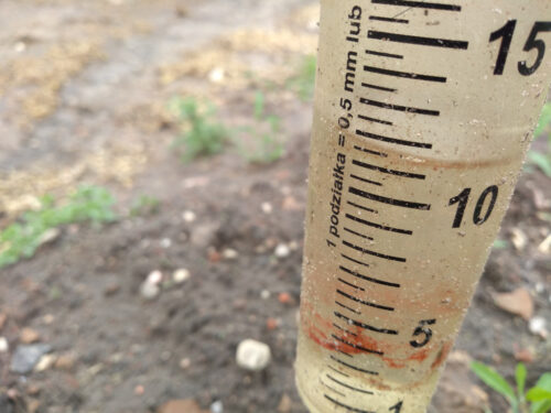 deszczomierz, woda, ziemia