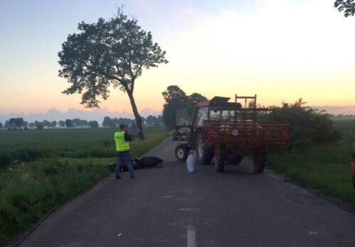 wypadki z udziałem ciągników, wypadki na drogach,  Lichnówki, powiat malborski, kpp malbork