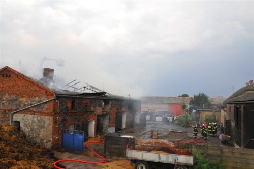 pożary w gospodarstwach, gmina Gietrzwałd, olsztynek, kmp olsztyn