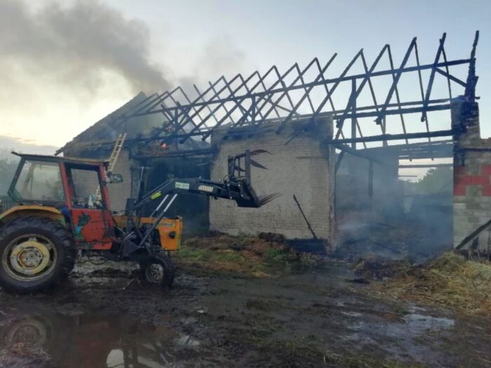 pożary w gospodarstwach