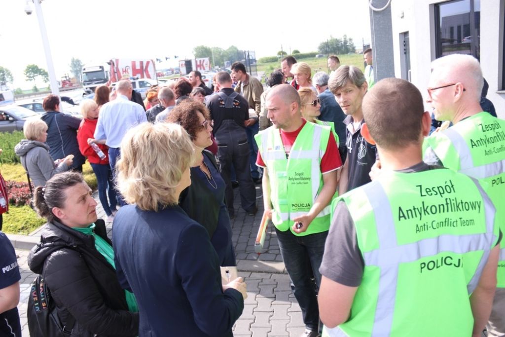 zakłady mięsne henryk kania, henryk kania, Pszczyna, Goczałkowice, protest pracowników