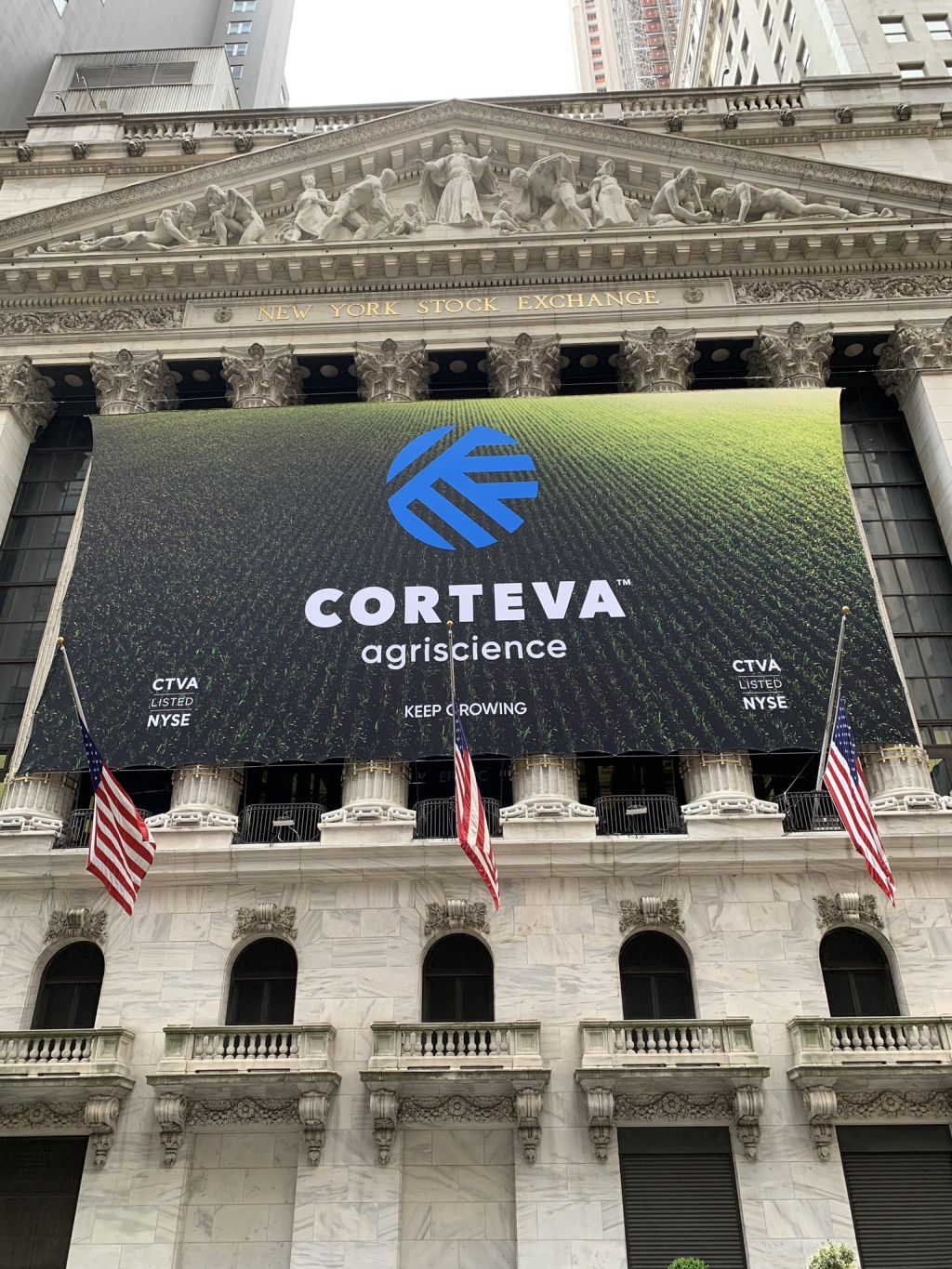 Corteva Agriscience, Nowojorska Giełda Papierów Wartościowych, DowDuPont, CTVA, Jim Collins, ochrona roślin, nasiona