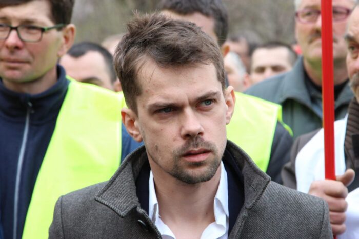 manifestacja rolników w Warszawie, protest, AGROunia, Warszawa, Michał Kołodziejczak