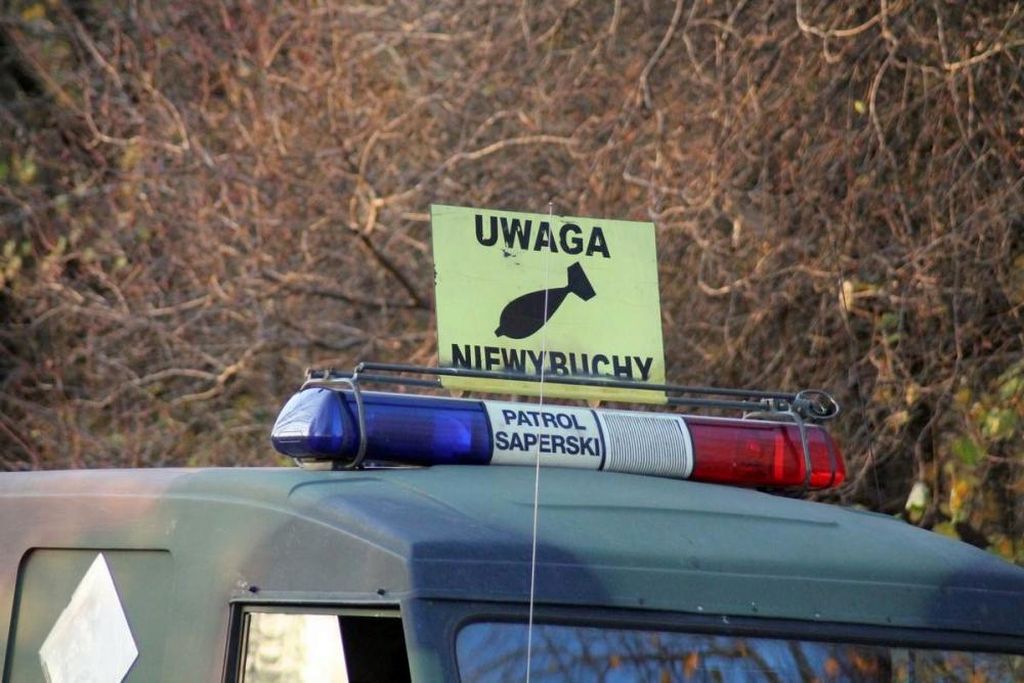 niewybuch na polu, Gorzyce, powiat tarnowski , patrol saperski, pocisk artyleryjski