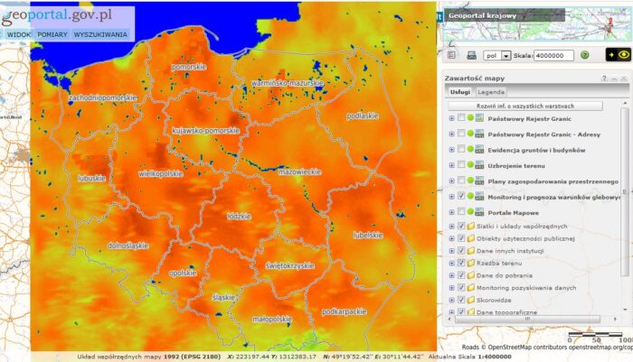 Mapa wilgotności gleby, wilgotność gleby, susza rolnicza, grzegorz nykiel, Mariusz Figurski