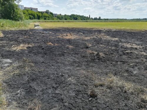pożar bel siana