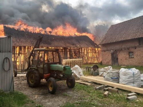 pożary w gospodarstwach, liw, Brodowo, powiat działdowski, powiat ostródzki