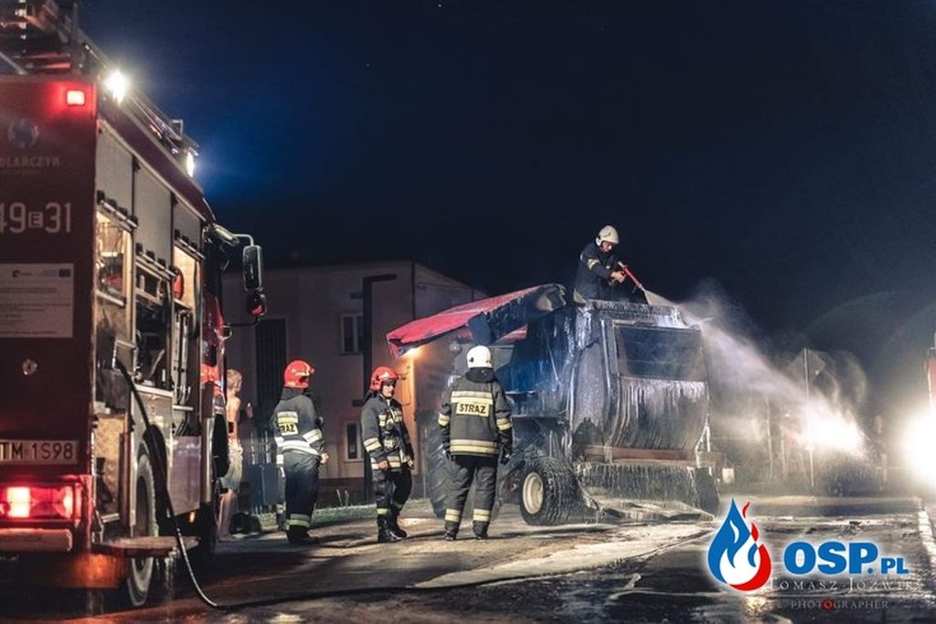 pożar prasy, Podmałecz, powiat tomaszowski, OSP Lubochnia