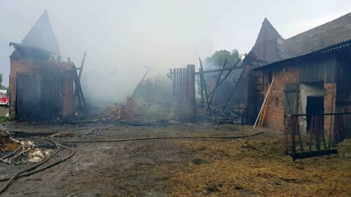 pożary w gospodarstwach, janków przygodzki, powiat ostrowski, Olbrachcice, powiat prudnicki,gmina Rokitno,powiat bialski