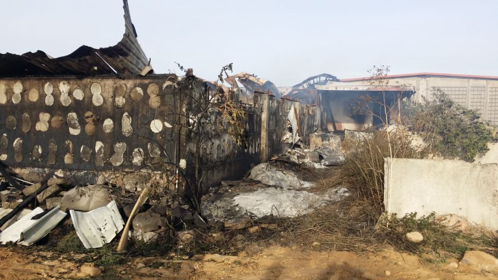pożar chlewni, świnie zginęły w pozarze, Nowoberezowo, gmina Hajnówka