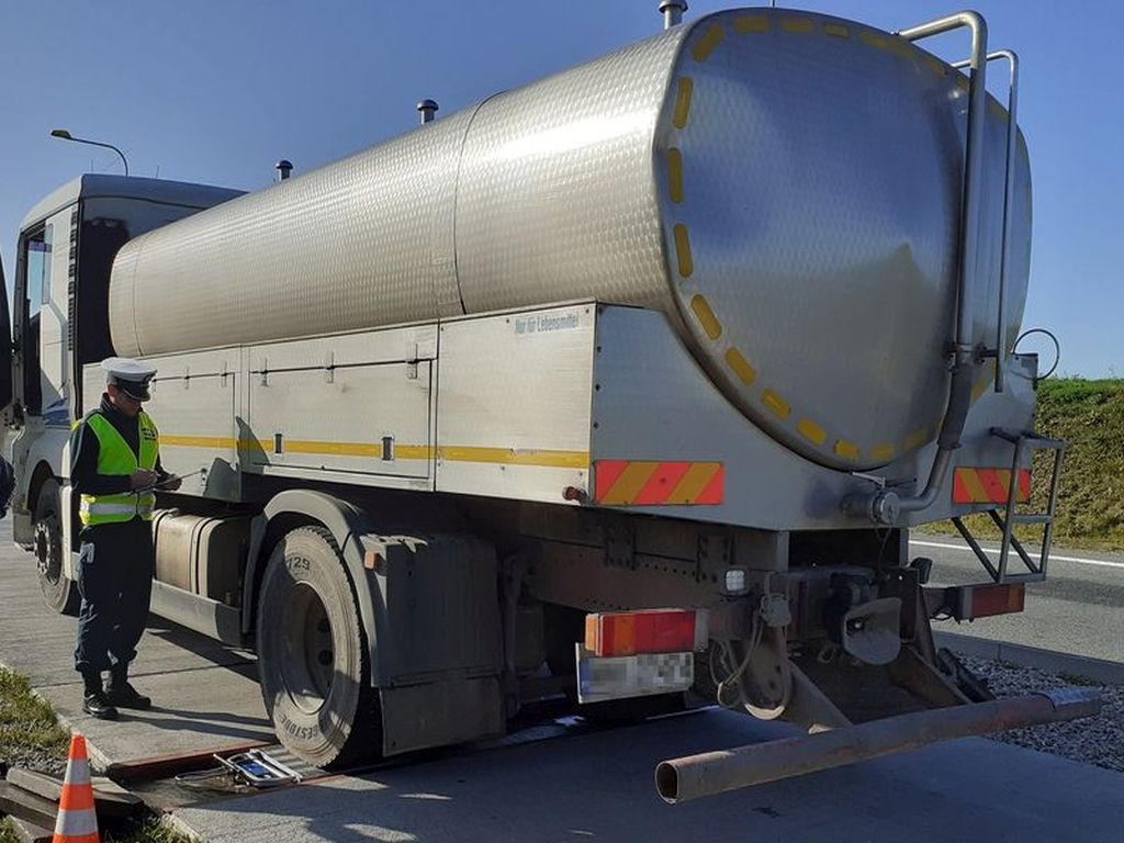 transport mleka, ważenie pojazdów, inspekcja transportu drogowego, miłomłyn, małdyty
