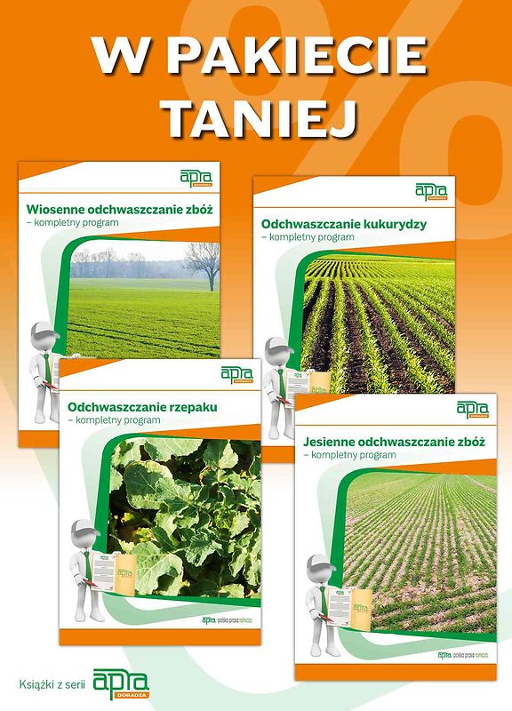 Pakiet książek: Wiosenne odchwaszczanie zbóż+Odchwaszczanie rzepaku+kukurydzy+Jesienne odchwaszczanie zbóż