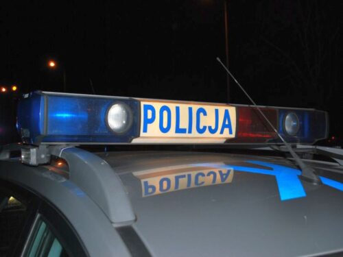 trasa Mazurowo - Pisanica, gmina kalinowo, KPP w Ełku, maszyny rolnicze, sieczkarnia