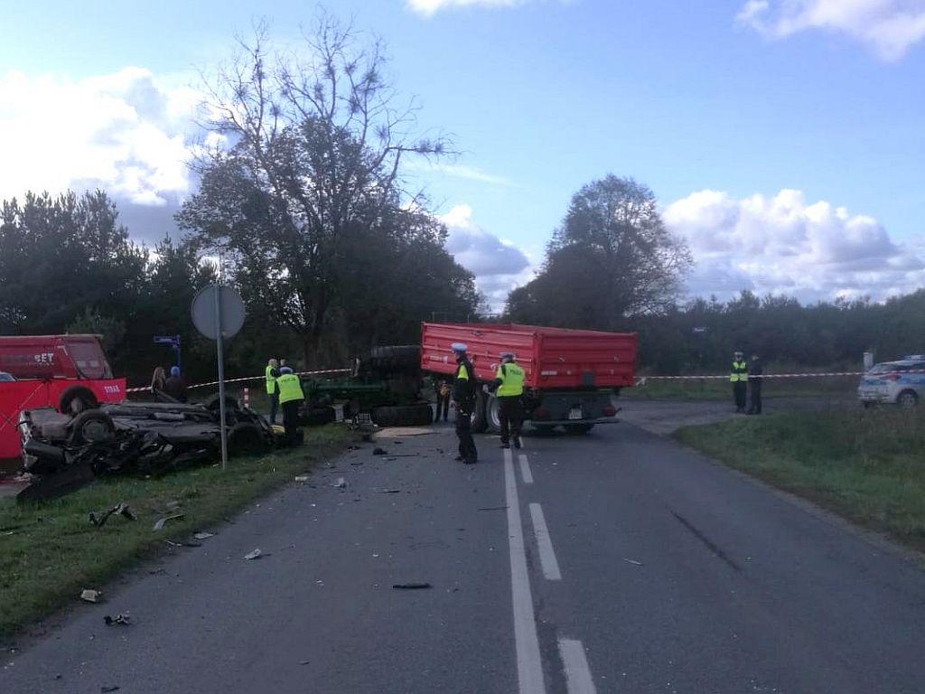 wypadki z udziałem ciągników, wypadki drogowe, łochowice, bukowiec, Bożacin, powiat krotoszyński