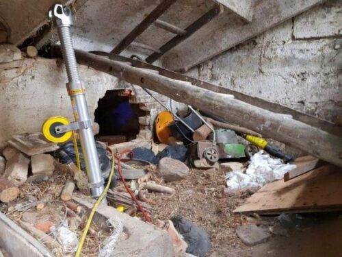 zawalona chlewnia, Nieświastowice, powiat wągrowiecki, Piotr Kaczmarek, wypadki w gospodarstwach rolnych