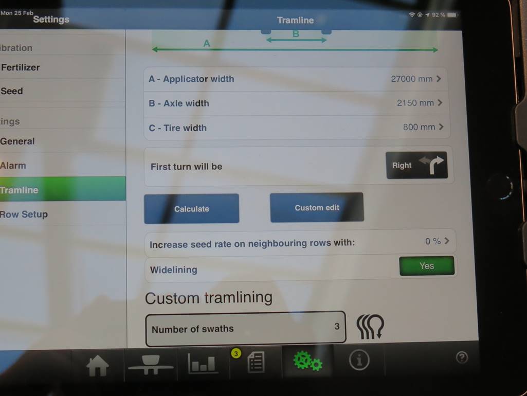 Väderstad Tempo WideLining E-Control