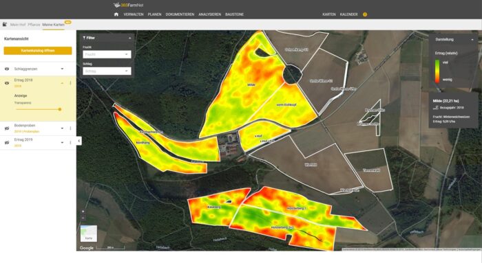 Moduł MapCenter 365FarmNet