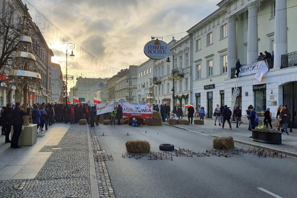 protest rolników z agrounii, polski związek łowiecki, waraszawa, odstrzał dzików, straty w uprawach