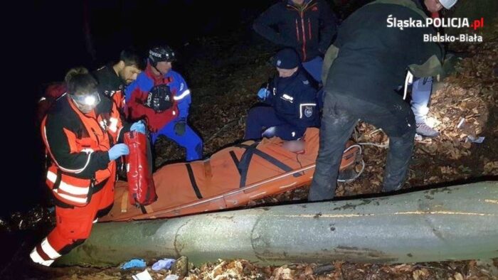 wycinka drzew, porąbka, powiat bielski, wypadki w lesie