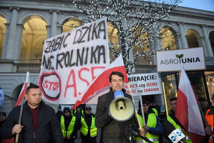 protest rolników z agrounii