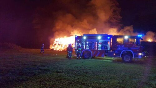 podpalenia, pożar stogu, nowy tomyśl, Andrzej Łaciński, Jastrzębsko Nowe