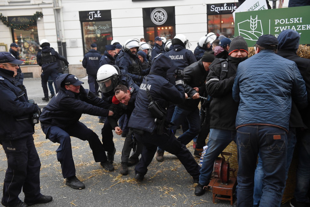 protest rolników z agrounii, polski związek łowiecki, Sylwester Marczak, odstrzał dzików, straty w uprawach