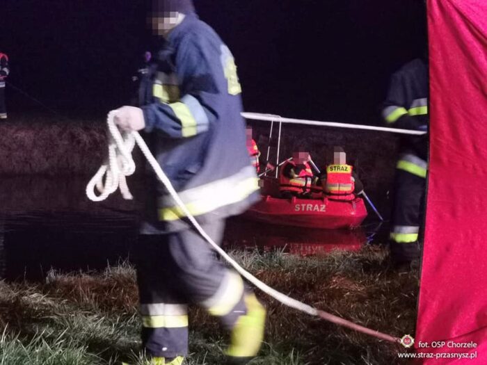 topielec w stawie, Poścień-Zamion, powiat przasnyski, Piotr Kuligowski