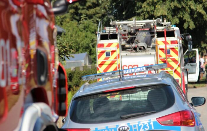 pożar, straż pożarny, Lubliniec, pożar w łagiewnikach małych, śląskie