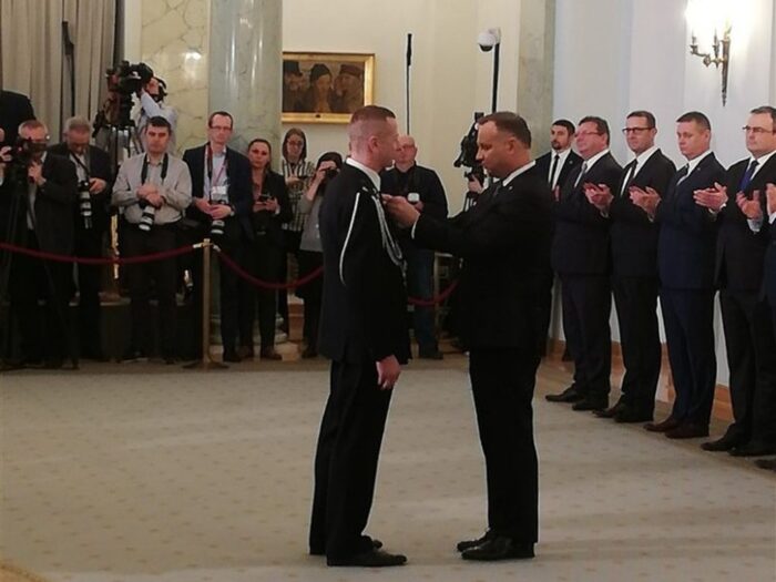 Mateusz Koszałka, andrzej duda, Medal za Ofiarność i Odwagę, piotr michałek