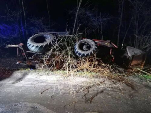 wypadki z udziałem ciągników