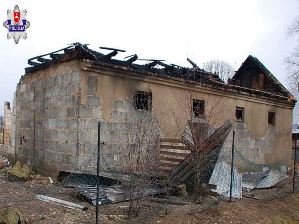 pożary w gospodarstwach, Krasew, powiat radzyński, Żerocin