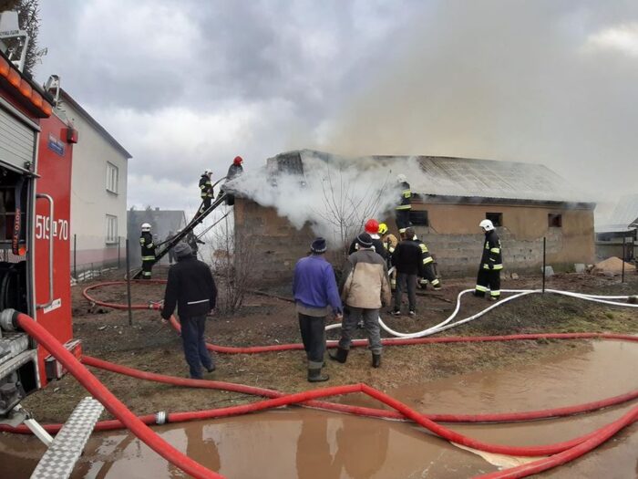 pożary w gospodarstwach, Krasew, powiat radzyński, Żerocin